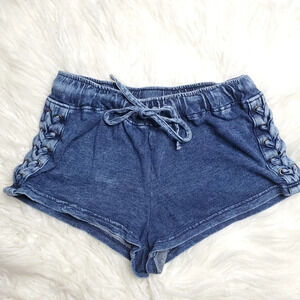 Vanilla Star Blue Lace Shorts